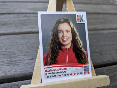 PANINI # 27 Allysha Chapman- WM 2015 World Cup Women Canada Sticker
