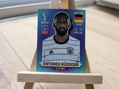 Antonio Rüdiger - Panini WM 2022 - GER9 - Real Madrid