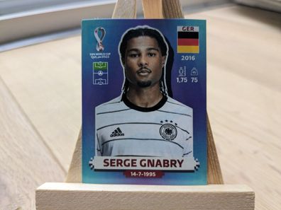 Serge Gnabry - Panini WM 2022 - GER16 - Bayern München DFB