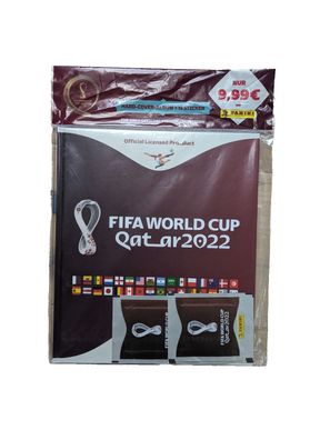 Panini FIFA WM 2022 Starterset Hardcover - Leeralbum + 3 Tüten