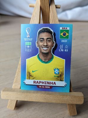 PANINI # BRA 18 Raphinha - WM 2022 Sticker BRAZIL