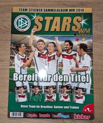 Kicker - Stars WM 2014 DFB Fußball Leeralbum Album Weltmeisterschaft