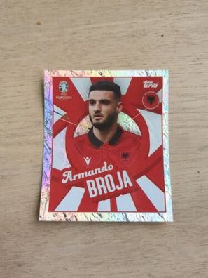 Topps EM 2024 Sticker ALB PTW Glitzer - Armando BROJA