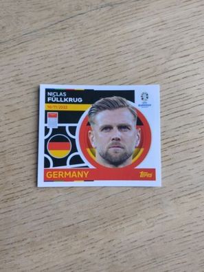 Topps Euro EM 2024 Sticker GER 17 - Füllkrug - Einzelsticker
