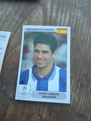 Panini CL 2000 2001 - Valeron LA CORUNA Nr. 200 - Champions League UCL