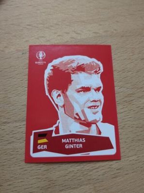 Panini Sticker Fußball EM Euro 2016 - GINTER - Coca Cola DFB Deutschland