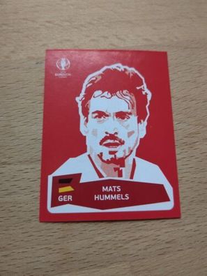 Panini Sticker Fußball EM Euro 2016 - Hummels - Coca Cola DFB Deutschland