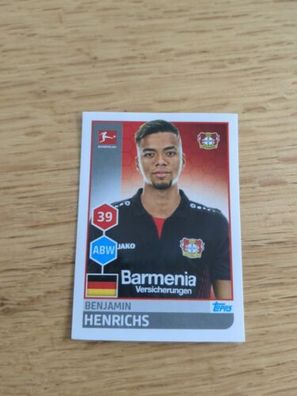TOPPS Fußball Bundesliga 2017/2018 - Sticker Nr. 171 - Henrichs - Leverkusen