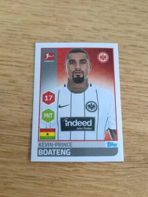 TOPPS Fußball Bundesliga 2017/2018 - Sticker Nr. 76 - Boateng - Frankfurt