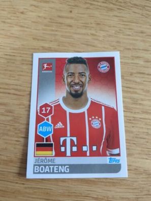 TOPPS Fußball Bundesliga 2017/2018 - Sticker Nr. 219 - Boateng - Bayern München