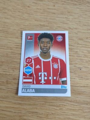TOPPS Fußball Bundesliga 2017/2018 - Sticker Nr. 216 - ALABA - Bayern München