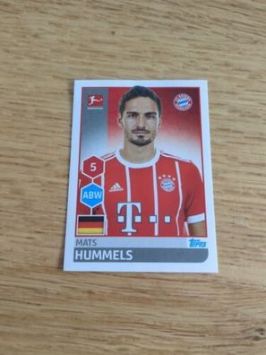TOPPS Fußball Bundesliga 2017/2018 - Sticker Nr. 218 - Hummels - Bayern München