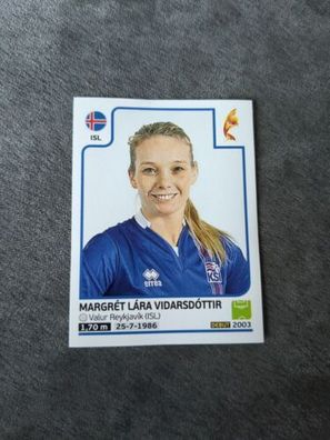 Panini Fußball EM 2017 UEFA Women´s Euro Nr. 212 - Vidarsdottir Iceland