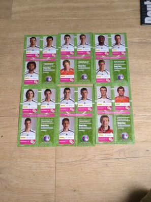 Panini WM 2006 - 18 Sammelbilder T-Mobile Deutsche Fußball-Nationalmannschaft