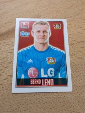 Topps Bundesliga 2014/15 - Sticker 157 - Leno - Bayer Leverkusen