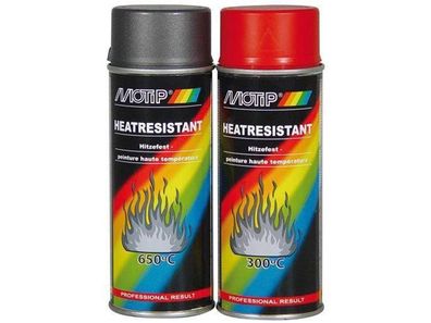 MOTIP Lack Hitzefest bis 800 °C, 400 ml Spraydose schwarz