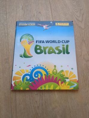 Panini Album 2014 + fast Komplett + Sticker Messi Ronaldo