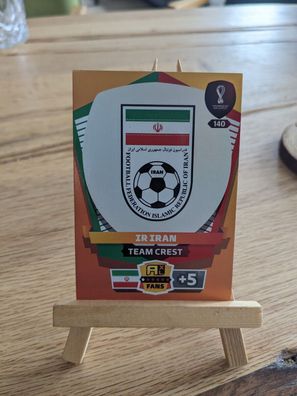 Panini Adrenalyn XL WM 2022 Trading Card Nr. 140- Team Crest IRAN