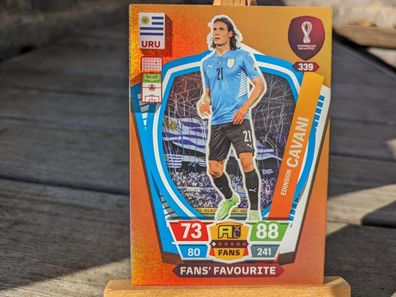 Panini Adrenalyn XL WM 2022 Trading Card Nr. 339 - Cavani - Fan´s Favourite