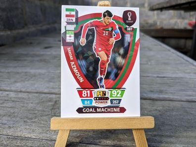 Panini Adrenalyn XL WM 2022 Trading Card Nr.387 - AZMOUN - Goal Machine