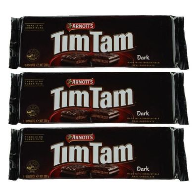 Tim Tam Classic Dark Biscuits 3x200 g