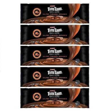 Tim Tam Salted Caramel Brownie Biscuits Pack of 5 5x175 g