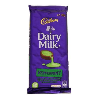 Cadbury Peppermint Schokolade - Import 180 g