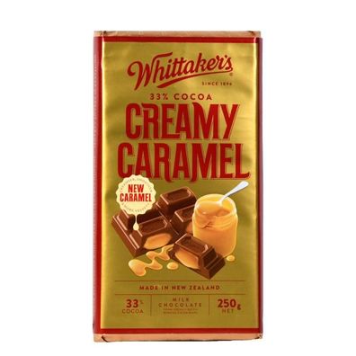 Whittaker's Creamy Caramel Fairtrade Milk Chocolate 250 g