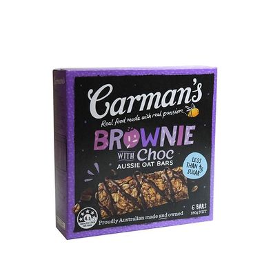 Carman's Aussie Oat Brownie Bar 180 g