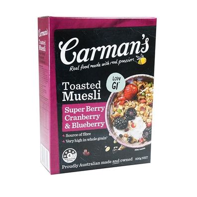 Carman's Toasted Cranberry & Blueberry Muesli 500 g