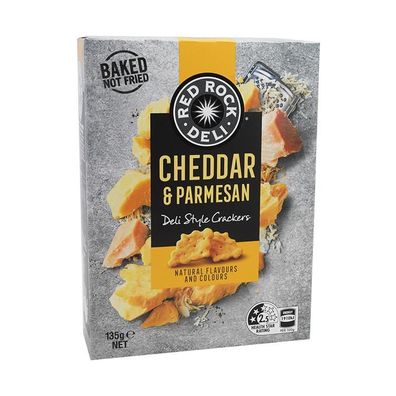 Red Rock Cheddar & Parmesan Crackers 135 g