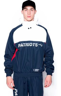 New Era Jacke Colour Block Windbreaker Jacket NFL New England Patriot 76053