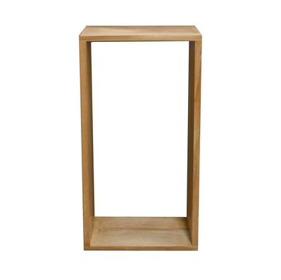 Wandregal Galeria Teak Massivholz - Maße (B x H x T) cm: 35x75x14cm + 100, Euro