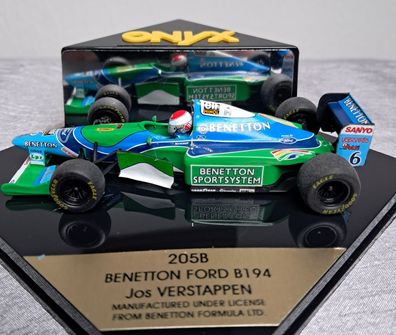 Benetton Ford B194, Formel 1, Jos Verstappen, Onyx