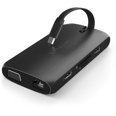 Satechi USB-C On-the-Go Multiport Adapter - Schwarz