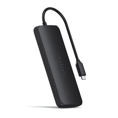 Satechi USB-C Hybrid Multiport Adapter mit SSD Enclosure - Schwarz