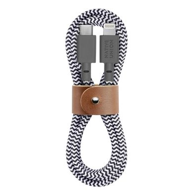 Native Union Belt Cable USB-C auf Lightning - 1,2m - Zebra