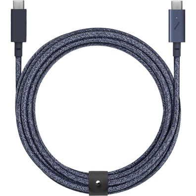 Native Union Belt Cable USB-C auf USB-C Pro - 2,4m - Indigo (Blau)