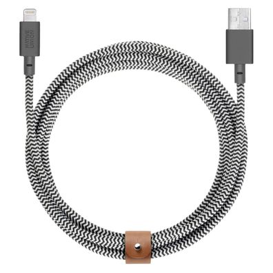 Native Union Belt Cable USB-A auf Lightning - 3m - Zebra