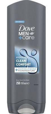 Dove Herren Duschgel Clean Comfort, 250 ml