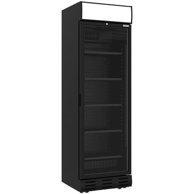 Glastürkühlschrank Beleuchtung 5 Ablagen 382L 595x650x2000mm Gastlando