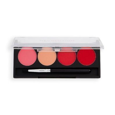 Makeup Revolution Grafikliner-Palette mit Pinsel - Pretty Pink, 5,4g