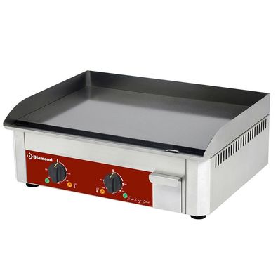 Elektro Grillplatte Griddleplatte Tischgrill GLATT emaillierte Fläche 60x45x19cm neu