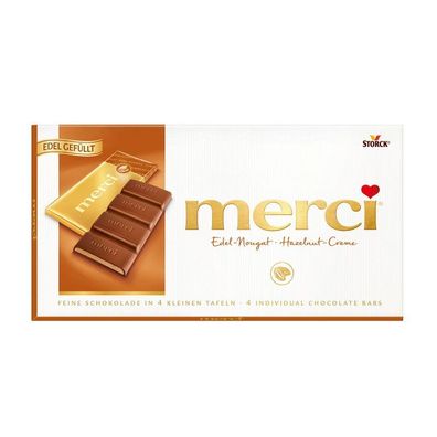25x merci® 140439 Edel-Nougat Schokolade 112,0 g
