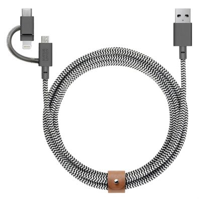 Native Union Belt Cable Universal - 2m - Zebra