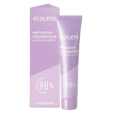 Ecocera Naturstay Foundation Podk?ad Stay Ivory, 30ml