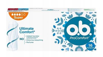 OB ProComfort Super Tampons, 16er Pack