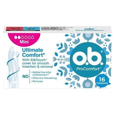 O.B. ProComfort Mini Tampons, 16 Stück