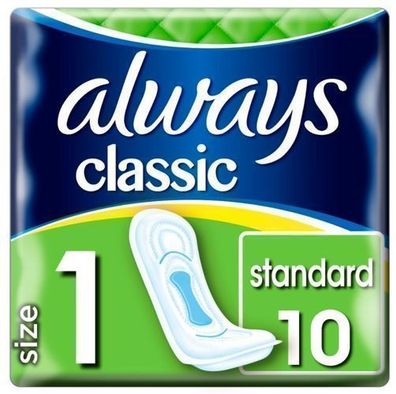 Always, Klassik Standard Slipeinlagen, 10 Stk