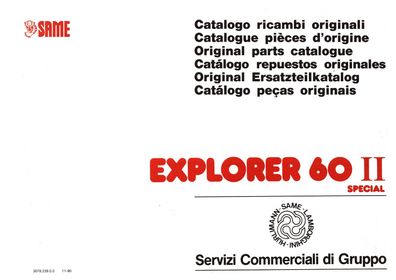 Ersatzteilliste Same Explorer 60 II Special